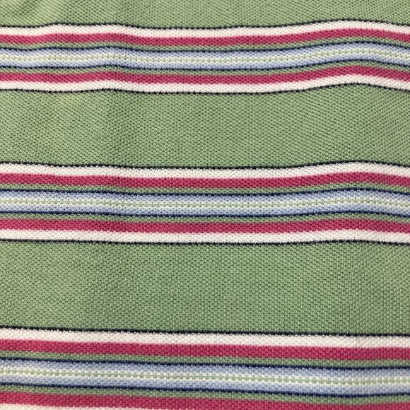 Polo Ralph Lauren Polo Shirt Green Pink Stripe Men's 4XB Big Rugby Golf Pastel - Picture 10 of 10